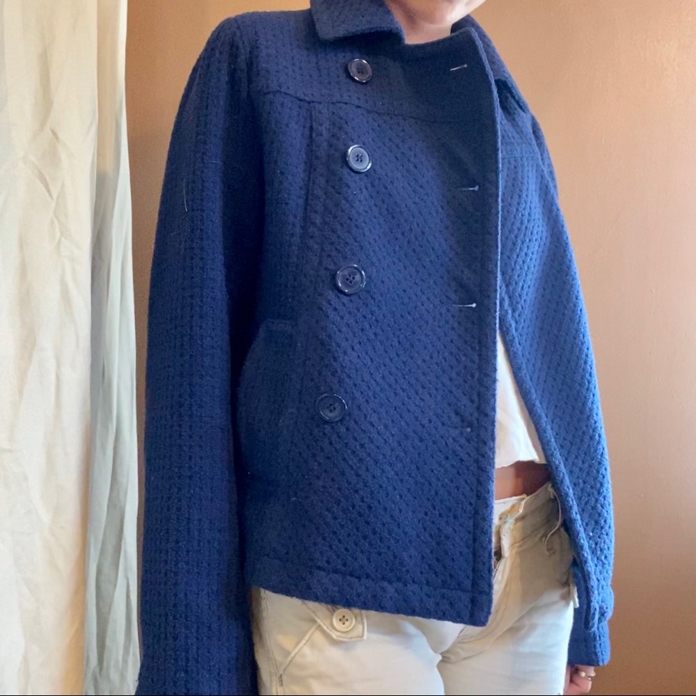 BLUE FOREVER 21 pea coat BOGO
